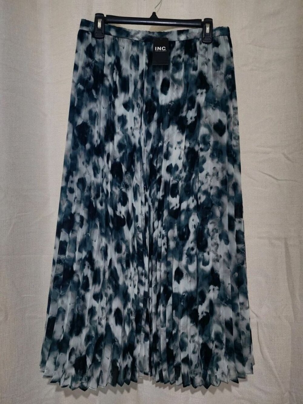 I.N.C. International Concepts Women's Midi Skirt Pleated Side Zipper Medium NWT
